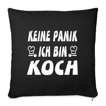 Koch - Sofakissenbezug 45 x 45 cm - Schwarz - Vorne