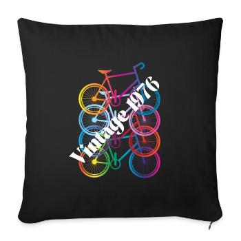 Millésime 1986 - Housse de coussin décorative 45 x 45 cm - noir - Devant