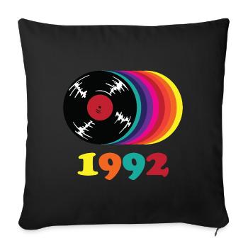 Vintage 1992 - Sofakissenbezug 45 x 45 cm - Schwarz - Vorne