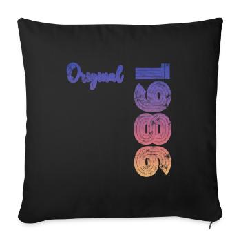 Millésime 1986 - Housse de coussin décorative 45 x 45 cm - noir - Devant