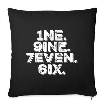 Millésime 1976 - Housse de coussin décorative 45 x 45 cm - noir - Devant