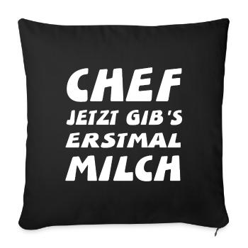 Chef - Sofakissenbezug 45 x 45 cm - Schwarz - Vorne