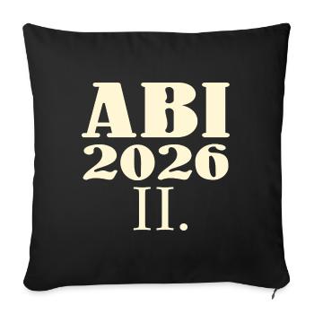 Re-examinations Abitur 2026 - Sofa pillowcase 17,3'' x 17,3'' (45 x 45 cm) - black - Front