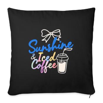 Summer Sun Holidays - Sofa pillowcase 17,3'' x 17,3'' (45 x 45 cm) - black - Front