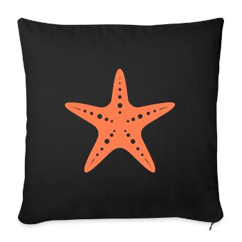 Seestern - Sofakissenbezug 45 x 45 cm - Schwarz - Vorne