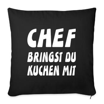 Chef - Sofakissenbezug 45 x 45 cm - Schwarz - Vorne