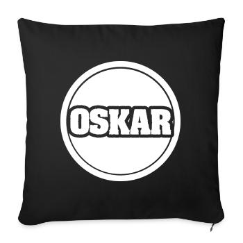Oskar en tant que légende - Housse de coussin décorative 45 x 45 cm - noir - Devant