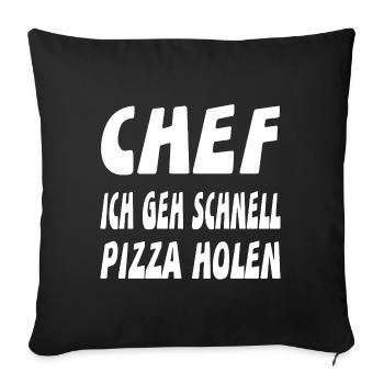 patron - Housse de coussin décorative 45 x 45 cm - noir - Devant