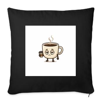 Je suis fatigué - Housse de coussin décorative 45 x 45 cm - noir - Devant