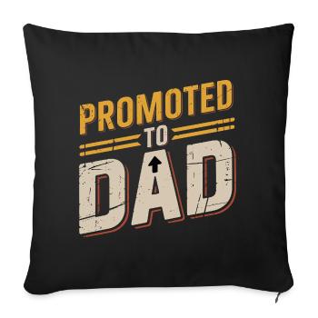 Papa cool Fête des pères Humour paternel - Housse de coussin décorative 45 x 45 cm - noir - Devant