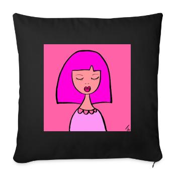 Bez_nazwy_185_202604302319_51705 - Housse de coussin décorative 45 x 45 cm - noir - Devant