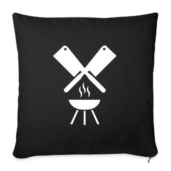 Griller - Housse de coussin décorative 45 x 45 cm - noir - Devant
