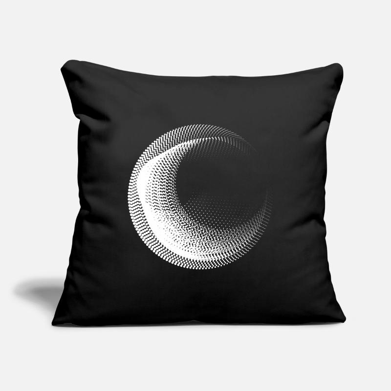 Conception de cercles points Housse de coussin décorative 45 x 45 cm