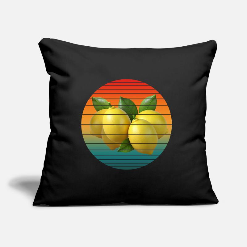 Fruit du citron Housse de coussin décorative 45 x 45 cm