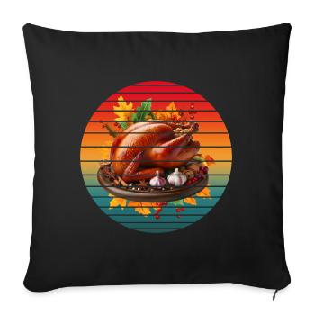 DINDE MILLÉSIMÉE - Housse de coussin décorative 45 x 45 cm - noir - Devant