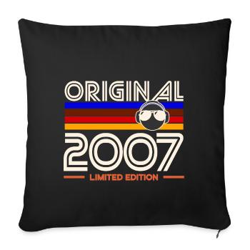 Original 2007 édition limitée - Housse de coussin décorative 45 x 45 cm - noir - Devant