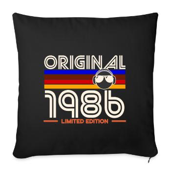 Original 1986 Edition Limitée - Housse de coussin décorative 45 x 45 cm - noir - Devant