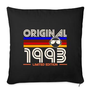 Original 1993 Limited Edition Retro - Sofa pillowcase 17,3'' x 17,3'' (45 x 45 cm) - black - Front