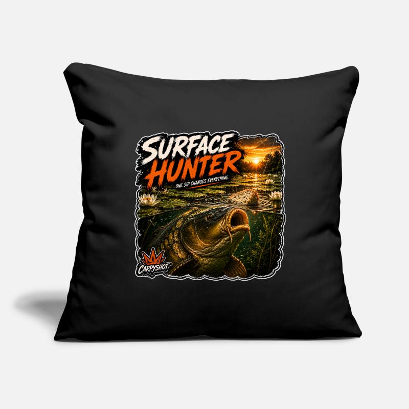 Conception de la pêche à la carpe de chasse de surface Housse de coussin décorative 45 x 45 cm