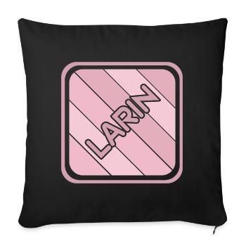 Larin als Tochter - Sofakissenbezug 45 x 45 cm - Schwarz - Vorne