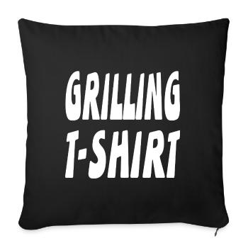 Griller - Housse de coussin décorative 45 x 45 cm - noir - Devant