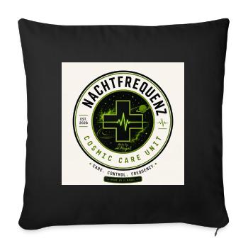 Night Frequency Cosmic Care Unit - Sofa pillowcase 17,3'' x 17,3'' (45 x 45 cm) - black - Front