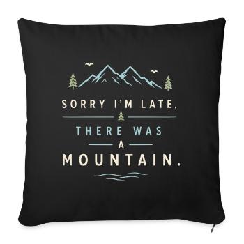 Hiking - Outdoor Adventure  - Sofa pillowcase 17,3'' x 17,3'' (45 x 45 cm) - black - Front
