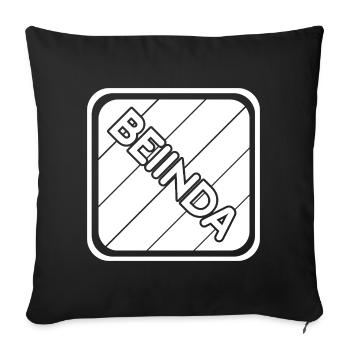 Geschenk für Belinda - Sofakissenbezug 45 x 45 cm - Schwarz - Vorne