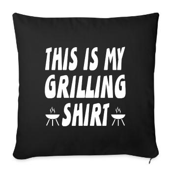 Griller - Housse de coussin décorative 45 x 45 cm - noir - Devant