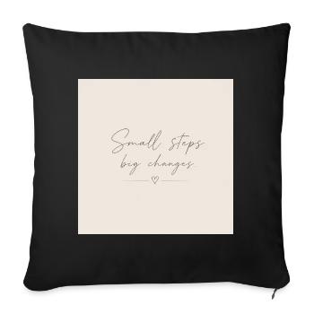3BF53FEA-0E7A-4554-AD83-F170A37D2389 - Sofa pillowcase 17,3'' x 17,3'' (45 x 45 cm) - black - Front