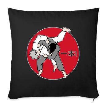 Ippon - Sofakissenbezug 45 x 45 cm - Schwarz - Vorne