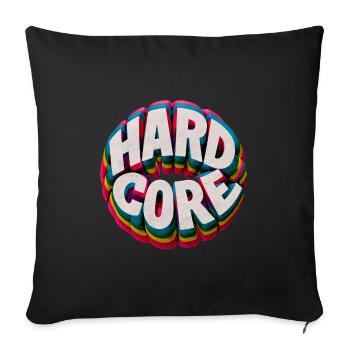 Hardcore Rainbow - Housse de coussin décorative 45 x 45 cm - noir - Devant