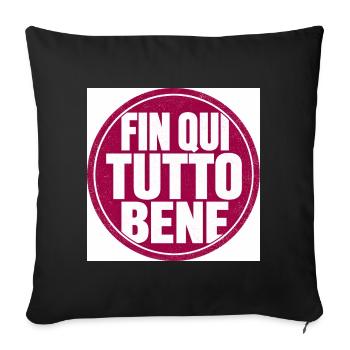 So far so good Circular Stamp - Sofa pillowcase 17,3'' x 17,3'' (45 x 45 cm) - black - Front