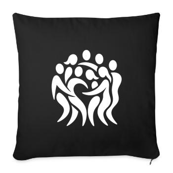 Orgy - Pure Passion - Sofa pillowcase 17,3'' x 17,3'' (45 x 45 cm) - black - Front
