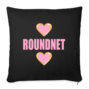 Roundnet - Sofa pillowcase 17,3'' x 17,3'' (45 x 45 cm) - black - Front