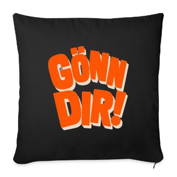 Fais-toi plaisir ! - Housse de coussin décorative 45 x 45 cm - noir - Devant