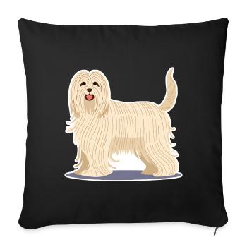 Komondor (Comic) - Sofakissenbezug 45 x 45 cm - Schwarz - Vorne