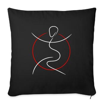 Dance & Kampfsport - Sofakissenbezug 45 x 45 cm - Schwarz - Vorne