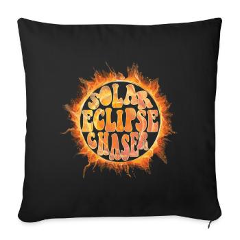 Solar eclipse chaser - Sofakissenbezug 45 x 45 cm - Schwarz - Vorne