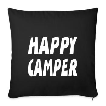 Campeur - Housse de coussin décorative 45 x 45 cm - noir - Devant