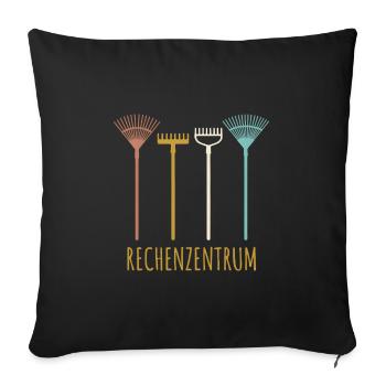 Gärtner Hobbygärtner Rechenzentrum - Sofakissenbezug 45 x 45 cm - Schwarz - Vorne