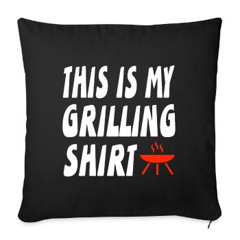 Grillen - Sofakissenbezug 45 x 45 cm - Schwarz - Vorne