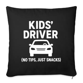 Mama Taxi - Kids Driver Muttertag Geschenk - Sofakissenbezug 45 x 45 cm - Schwarz - Vorne