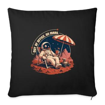OUT OF OFFICE - Sofakissenbezug 45 x 45 cm - Schwarz - Vorne
