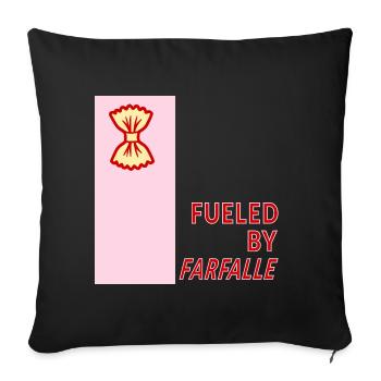 Angetrieben von Farfalle - Sofakissenbezug 45 x 45 cm - Schwarz - Vorne