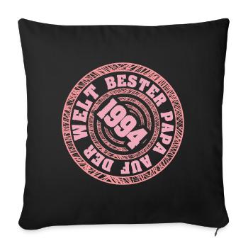 Father 1994 - Sofa pillowcase 17,3'' x 17,3'' (45 x 45 cm) - black - Front