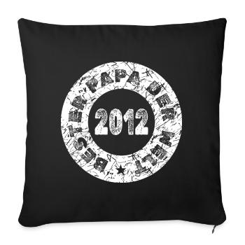 Father's Day 2012 - Sofa pillowcase 17,3'' x 17,3'' (45 x 45 cm) - black - Front