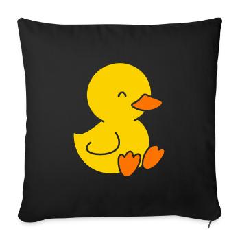 Un petit petit - Housse de coussin décorative 45 x 45 cm - noir - Devant