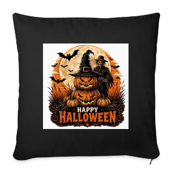 Halloween Night Pumpkins - Sofa pillowcase 17,3'' x 17,3'' (45 x 45 cm) - black - Front