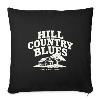 Hill Country Blues North Mississippi - Sofa pillowcase 17,3'' x 17,3'' (45 x 45 cm) - black - Front